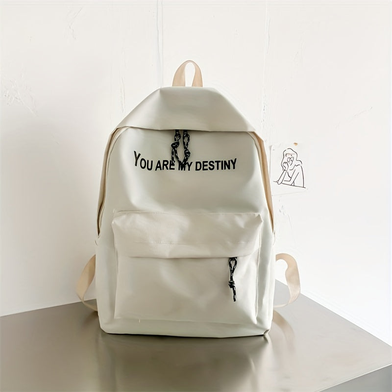 Children's Lightweight Nylon Travel Backpack Letter Schoolbag