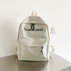 Children's Lightweight Nylon Travel Backpack Letter Schoolbag