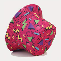 Geometric Pattern Reversible Bucket Hat Sun Protection Sunshade Hat