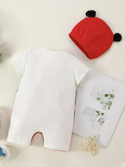 Baby Cotton Block Pocket Front Romper