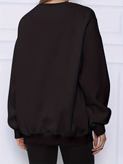 Women's Loose Crew Neck Pullover Sweatshirt
