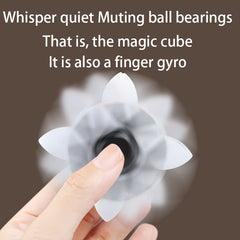 SENGSO 2 in 1 Speed Puzzle Spinner Toy 1x3x3 Magic Cube ABS Handheld Fidget Toy