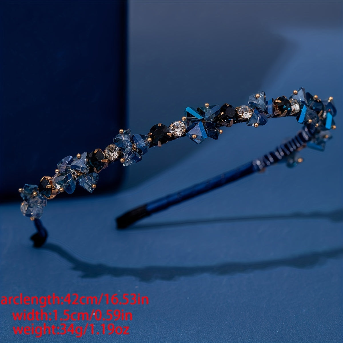 Girls Dark Rhinestone Hair Hoop Princess Accessories