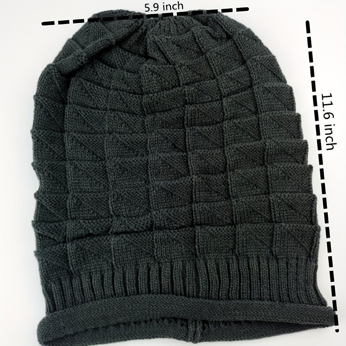 Knit Baggy Beanie Beret Solid Women's Warm Hat