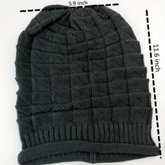 Knit Baggy Beanie Beret Solid Women's Warm Hat