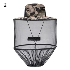 Breathable Mesh Net Hat for Mosquitoes Bees Flies Protection