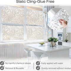 Privacy Window Film Decorative UV Blocking Cling Coverings
