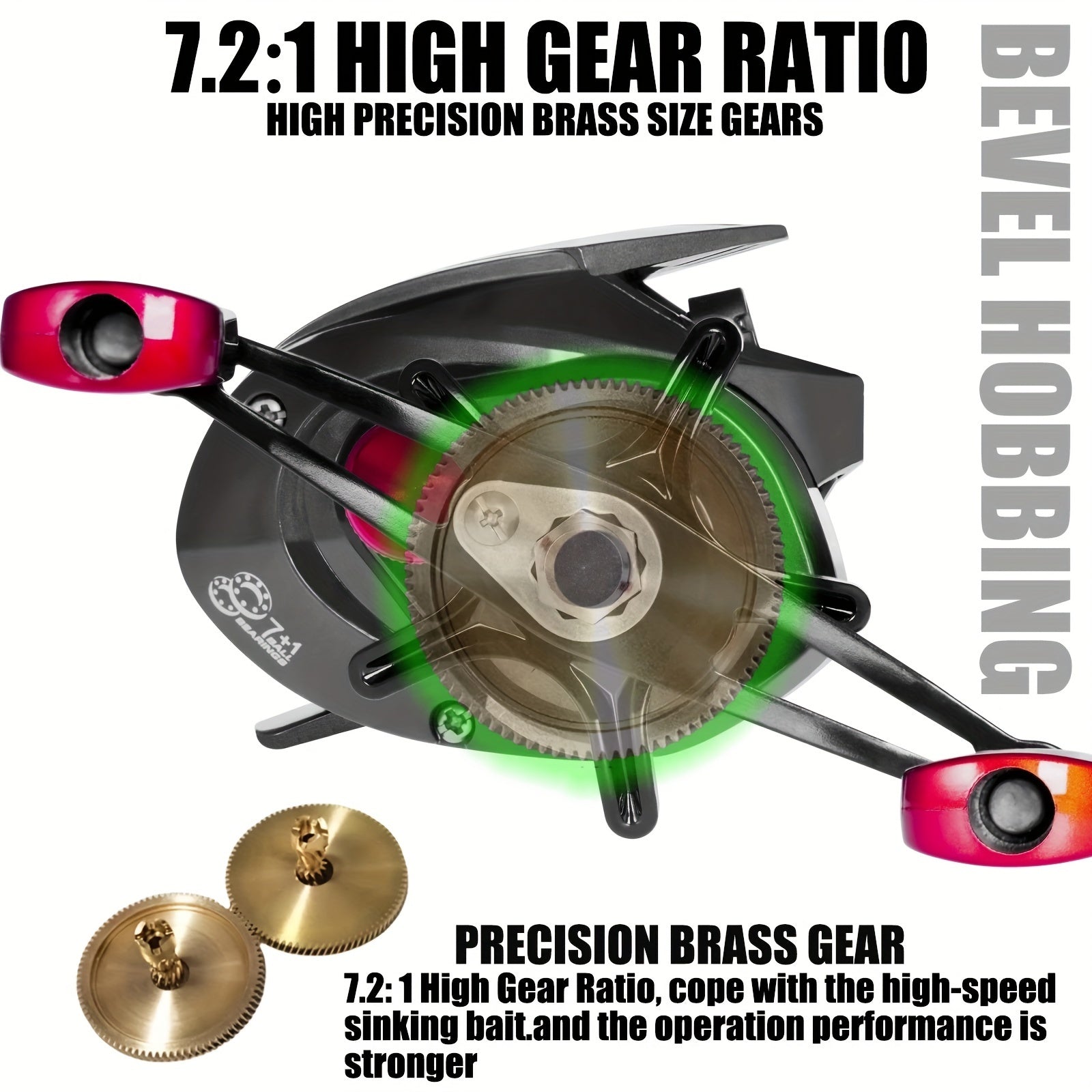 Saltwater Casting Waterproof Aluminum Fishing Reel