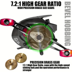 Saltwater Casting Waterproof Aluminum Fishing Reel