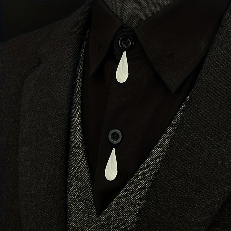 Geometric Tie Clip Shirt Decoration Suit Clip Brooch For Men