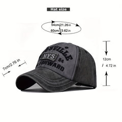 NYS Letter Embroidered Distressed Baseball Cap
