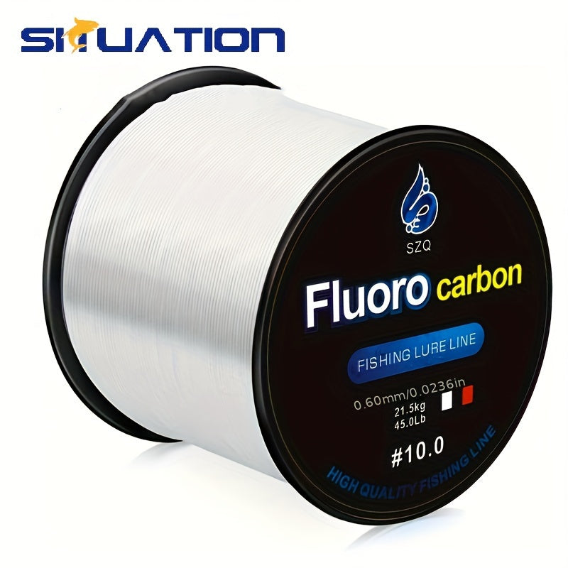 500m Fluorocarbon Fishing Line Strong Nylon Carbon Fiber Leader for Fly Fishing