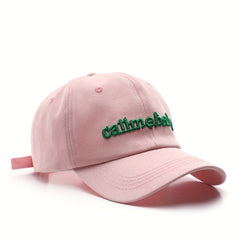 Retro Embroidery Peaked Cap Sun Protection Baseball Cap