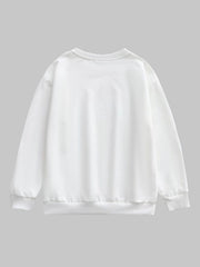 Toddler Girls Easter Rabbit Print Pullover Sweatshirt Kids Spring Clothes
