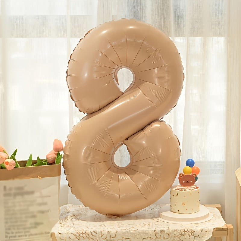 40 Inch Caramel Number Balloon Birthday Party Decoration
