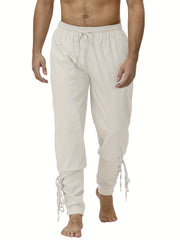 Men's Retro Medieval Renaissance Lace Up Loose Trousers Pants Costume