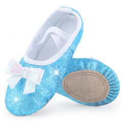 Girls Split Sole Sequin Ballet Shoes Soft Dancing Shoes