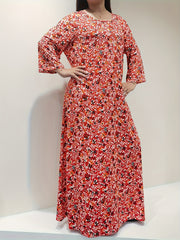 Boho Nightdress Women's Plus Allover Floral Print