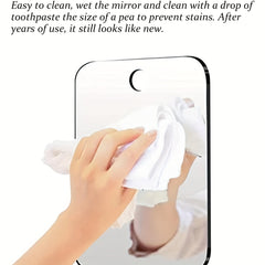 Fogless Shower Mirror for Shaving - Wall Hanging Bathroom Mirror