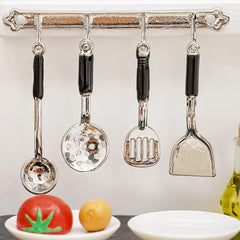 5pcs Dollhouse Kitchen Utensil Set 1 12 Scale Realistic Wall Decor Accessories