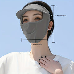 Sun Proof Visor Mask Hat Summer UV Protection Ice Mask Sun Hats For Women