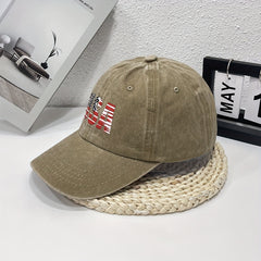 Flag Pattern Men's Denim Baseball Cap