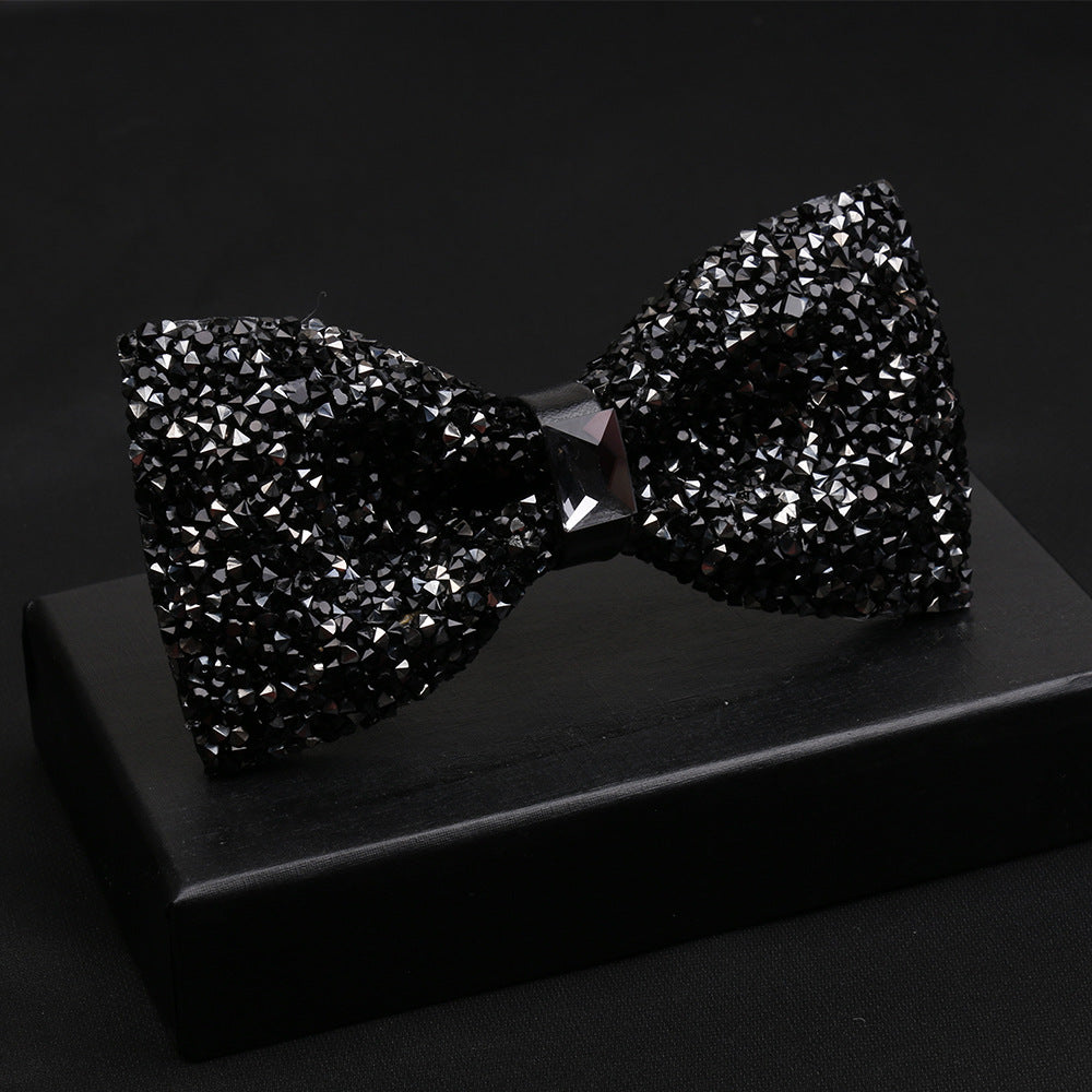 Crystal Bow Tie Gypsophila Rhinestone Men's Banquet Bow Tie