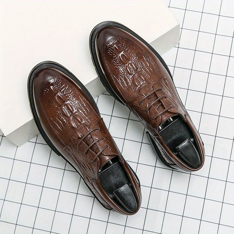 Men's Lace Up Business Casual Shoes Slip Low Top Classic