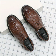 Men's Lace Up Business Casual Shoes Slip Low Top Classic