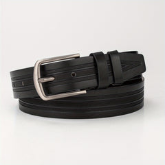 Embossed PU Men's Belt Casual Leather Belt