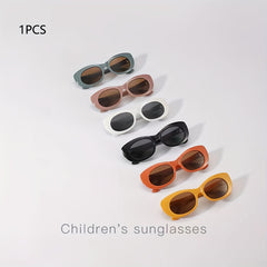 Kids Retro Oval Sunglasses UV Protection