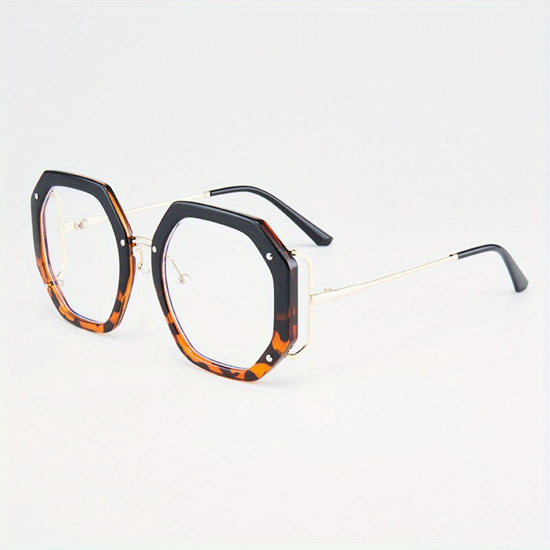 Polygonal Frame Anti Light Men's Glasses