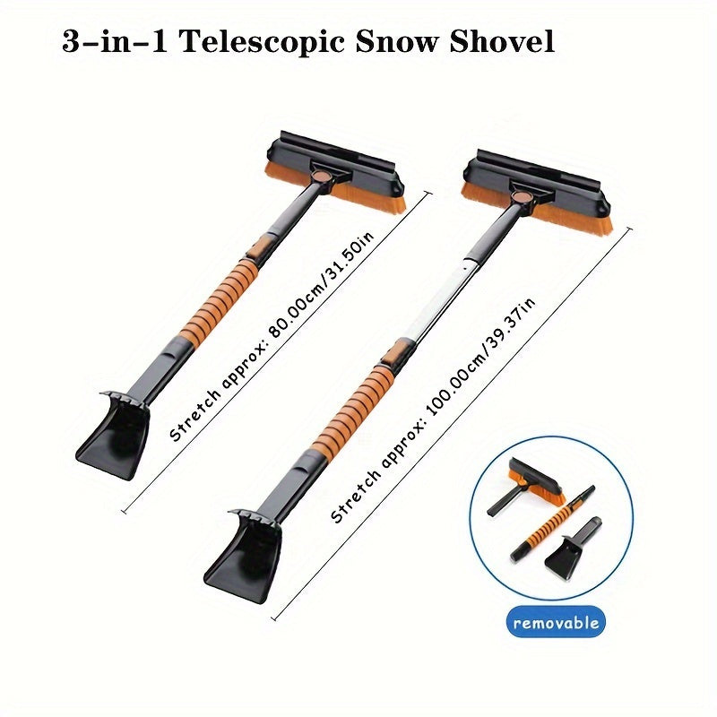 Retractable Aluminum Handle Car Emergency Snow Shovel