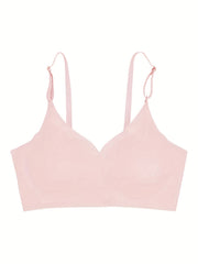 4pcs Seamless Wireless Bras Comfy & Breathable Intimates Women's Lingerie