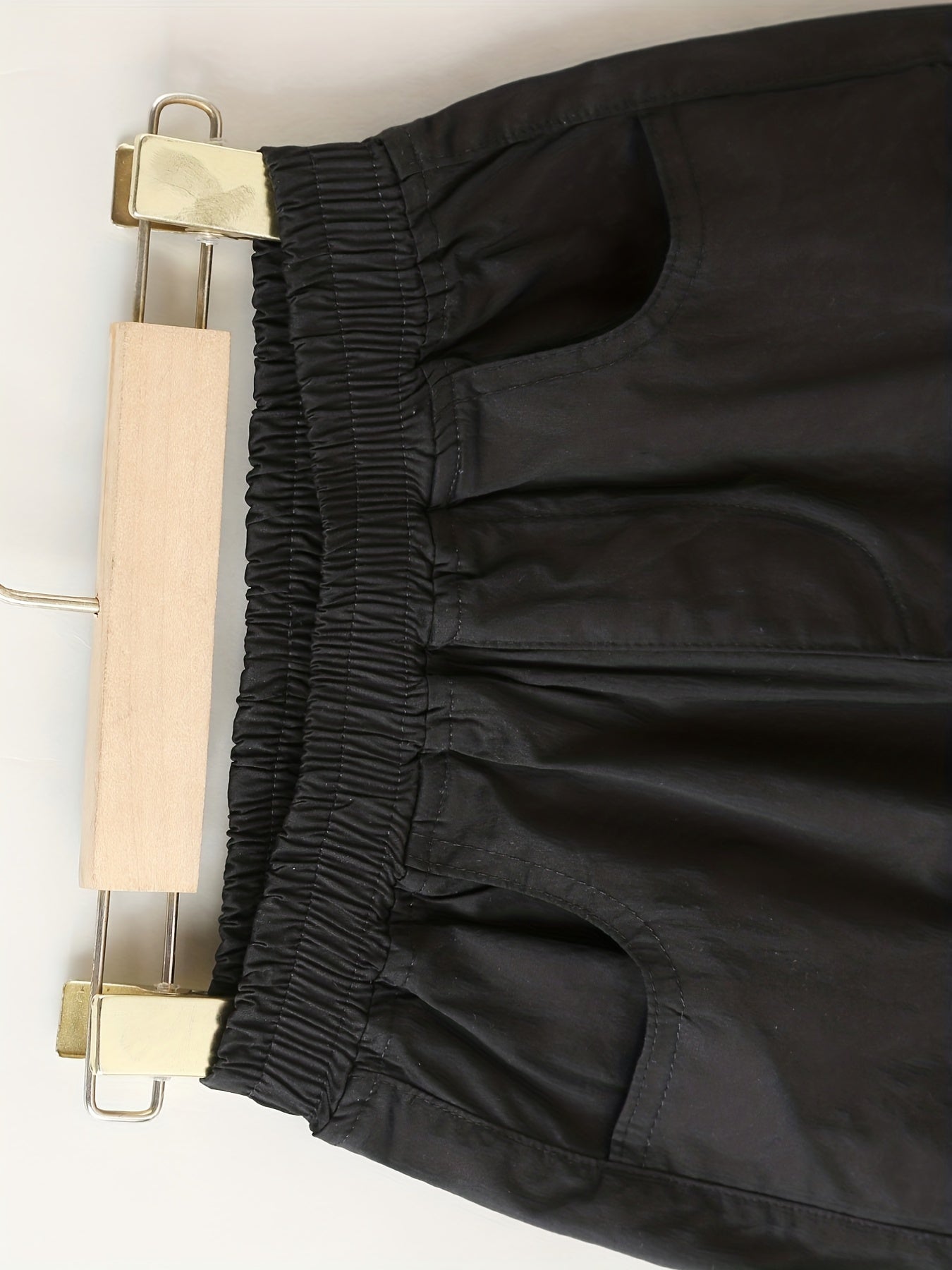 Boy's Cargo Shorts with Letter Patched, Street Style Casual Bottoms
