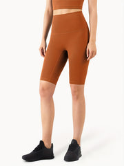 Breathable Yoga Seamless Shorts High Waist Tummy Control Running Shorts