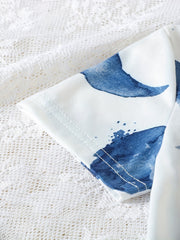 Boys Moon Print T-shirt & Shorts 2pcs Loungewear Pajamas