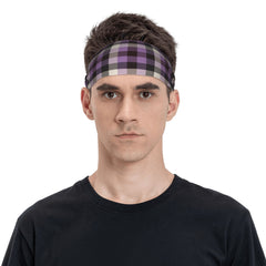 Signature Check Plaid Headband Breathable Comfort Sport Casual Polyester Spandex