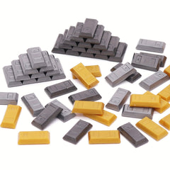 116pcs Pirate Treasure Building Set with Golden Brick Bars and Chest