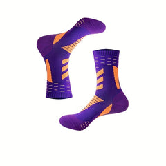 Pro Sports Socks, Unisex Crew Socks for Basketball & Outdoors