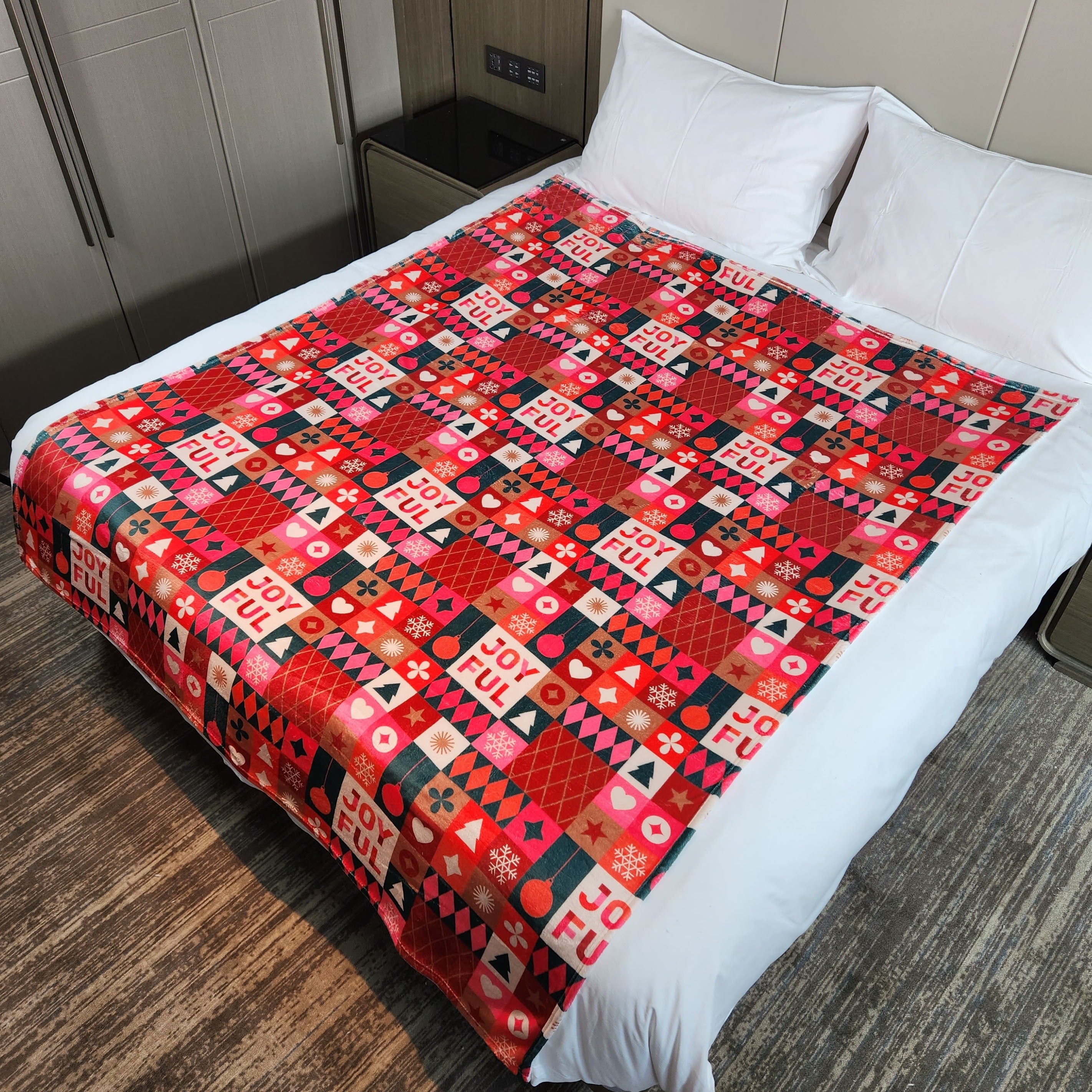 Christmas Flannel Blanket - Warm & Cozy Sofa Nap Blanket