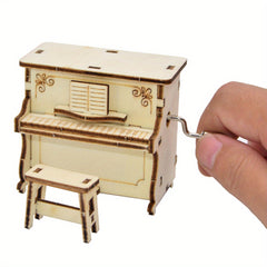 Hand-Assembled Piano Music Box for Kids