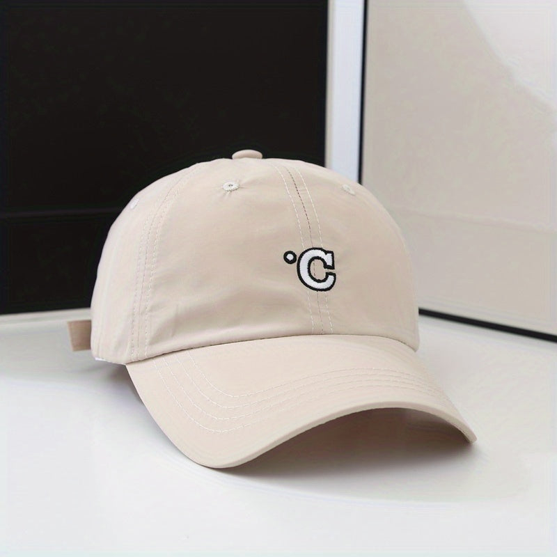 C Embroidery Baseball Cap Candy Casual Adjustable Dad Hats Unisex Couple Sun Hat