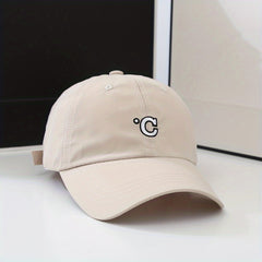C Embroidery Baseball Cap Candy Casual Adjustable Dad Hats Unisex Couple Sun Hat