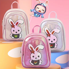 Sequin Rabbit Backpack For Teens Boys Girls Kindergarten School Bag