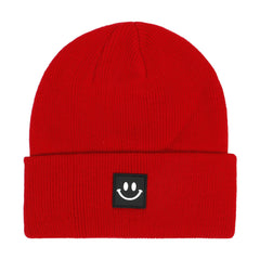Toddler Beanie Knit Hat Smiley Face Winter Cap