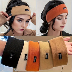 Knitted Elastic Headband Set for Autumn/Winter