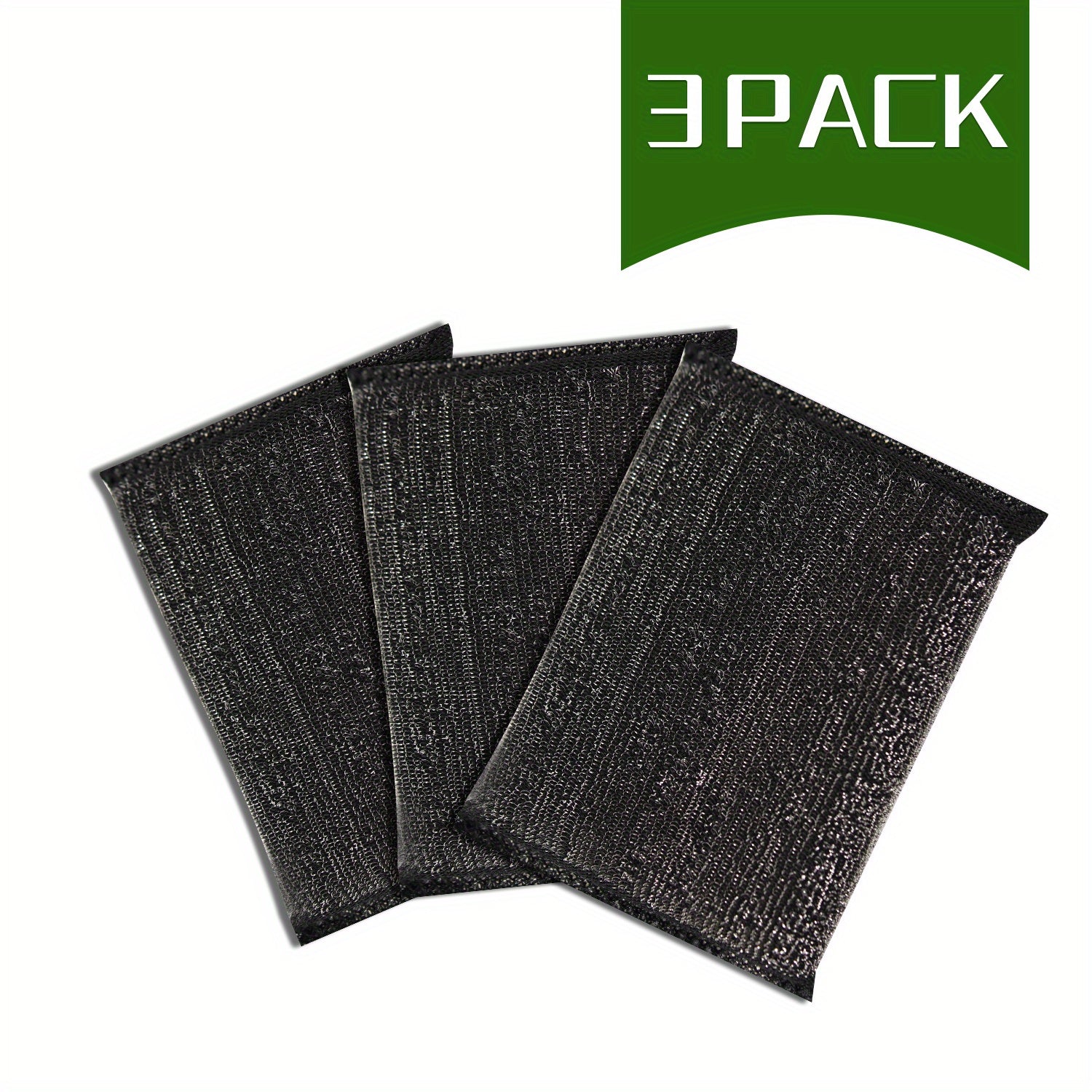 3pcs Steel Scrub Sponges for Sparkling Clean Dishes