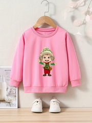 OERYUI Anime Boy Graphic Sweatshirt Girls Long Sleeve Pullover Kids Sports