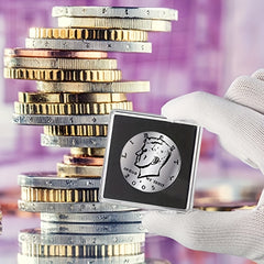 Acrylic Silver Dollar Coin Holder 4.57 x 4.57 cm